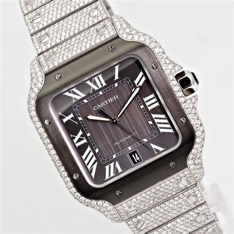 cartier wssa0037|cartier santos iced out price.